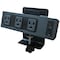 Electriduct Outlet Strip, Edge Mount, USB, 5-15R, 5-15P, 8 ft., Black PDC-SW-3P-2USB-DT - alternate 1